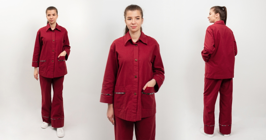 Костюм из фланели